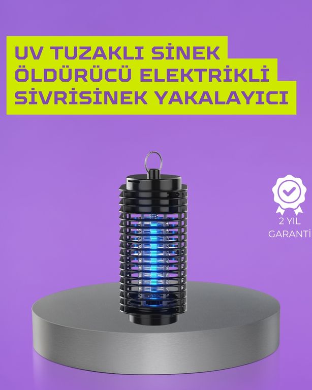 Diğer 111350419 Kapalı Ve Açık Alanlarda Etkili Elektrikli Sivrisinek Katili Uv Işıklı Tuzak