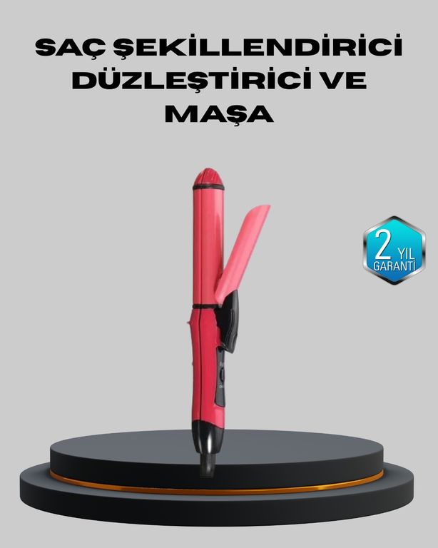 Diğer 111476289 5 Kademeli Seramik Saç Düzleştirici Düz Ve Kıvırcık Mod, 26 Mm Plaka, Profesyonel Saç Şekillendirme Çok Renkli
