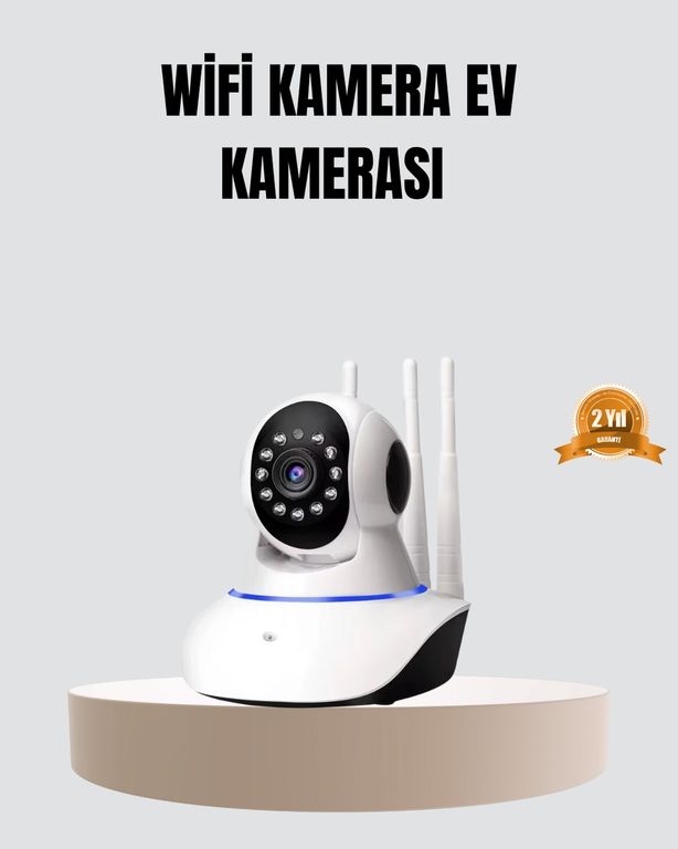 Diğer 111647960 Hd Ip Kamera Gece Görüşlü, Hareket Sensörlü, Mobil Takip Ve Çift Yönlü Ses