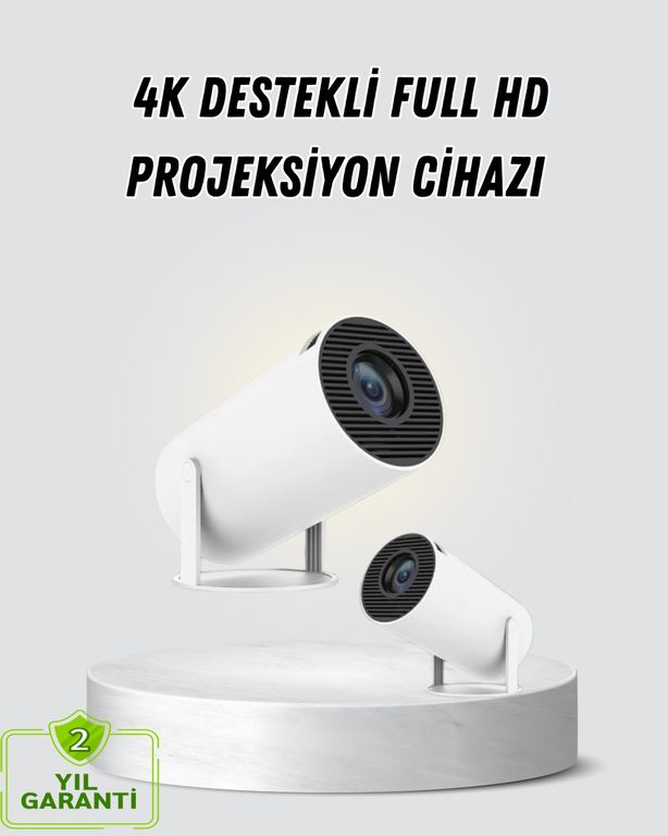 Diğer 111650496 Full Hd 4K Destekli Akıllı Projeksiyon 130 İnç Ekran, Uzun Ömürlü Ampul Ve Çoklu Giriş