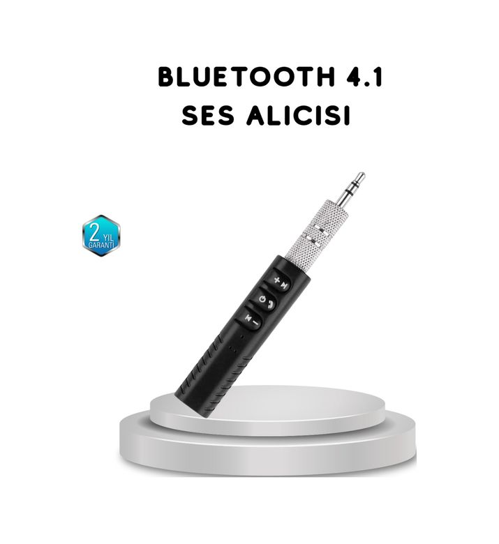 Diğer 111650695 Mini Bluetooth Ses Alıcısı 3.5Mm Girişli Kablosuz Müzik Adaptörü