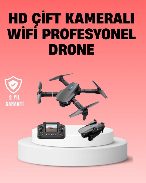 Diğer 111655043 Wifi Fpv Canlı Görüntü Aktarımlı Katlanabilir Drone