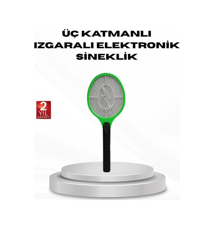 Diğer 115020254 Yüksek Gerilimli Elektronik Sinek Raket Sessiz, Kimyasız Ve Güvenli Kullanım