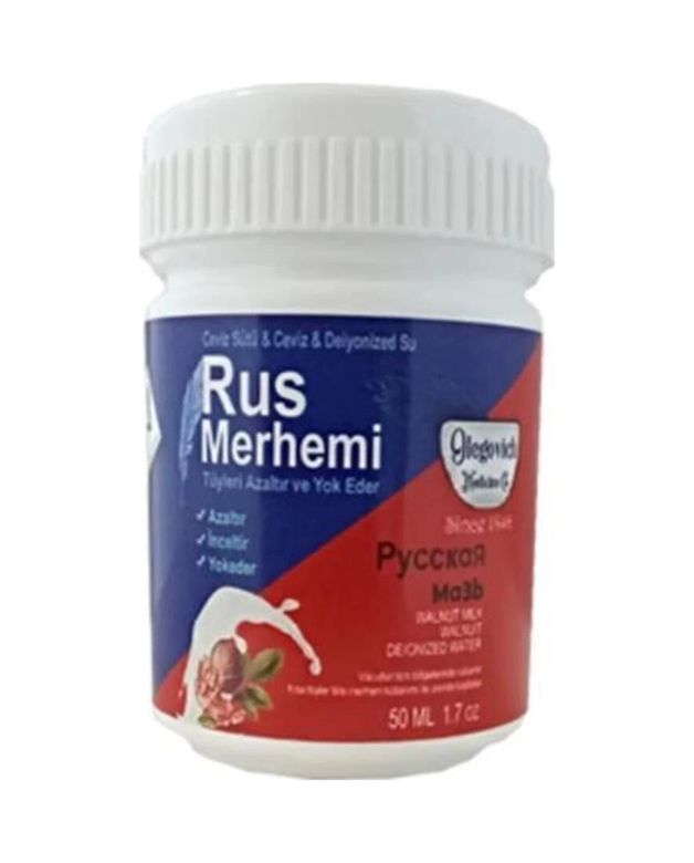 Diğer 118239050 Olegovich Medicine Rus Merhemi Tüy Azaltıcı Ve Yok Edici Bakım Kremi 50 Ml X 1 Adet