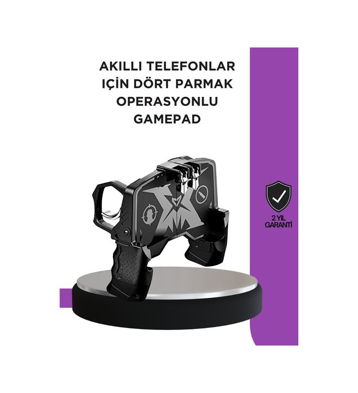 Diğer 119553975 Tetikli Mobil Gamepad Ergonomik Kavramalı Oyun Aparatı