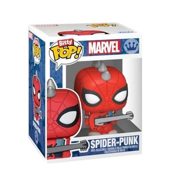 Diğer 119873432 Funko Bitty Pop Display: Marvel- Spider-Man Web, Oyuncak Figür Açık Bej