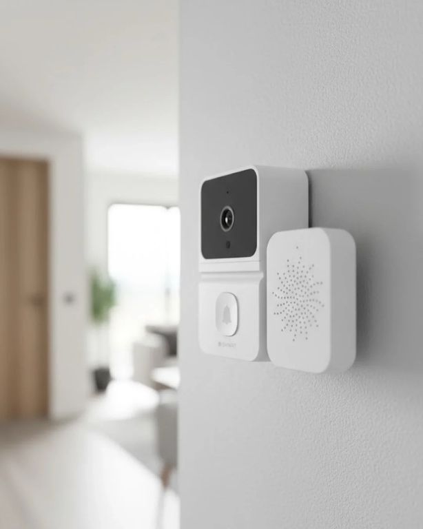 Diğer 120057389 Wifi Akıllı Kapı Zili Kamera Gece Görüşlü Çift Yönlü Sesli
