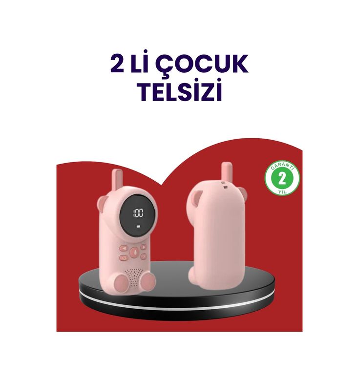 Diğer 120386382 Mey İthalat Uzun Menzilli Bebek Telsizi Vox Modlu, Renkli Lcd Ekranlı
