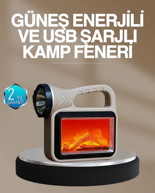 Diğer 120386900 Mey İthalat Solar Cob Alev Efektli Lamba Güneş Enerjili, Suya Dayanıklı, Taşınabilir