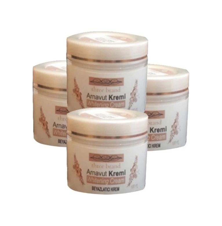 Diğer 120493814 Three Brand 4Lü Adet Arnavut Kremi Whitens Cream Tümbölge Aklık Kremi 100 Ml
