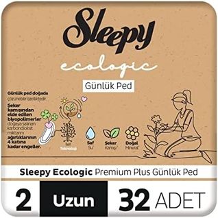 Diğer 120620687 Ecologic Premium Plus Günlük Ped Uzun 32 Adet Ped