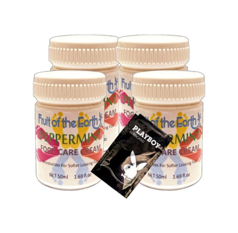 Diğer 121697365 Süper Peppermint 4 Tane Birden Ayakların Bakımı Ve Kokusu Bakım Kremi 50 Ml + 1 Hediye Jel