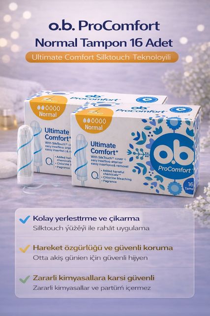 Diğer 121902200 O.b. Procomfort Normal Tampon 16Lı 2 Paket Ultimate Comfort Silktouch Teknolojili
