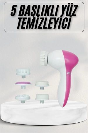 Diğer 122104606 Mey İthalat Cilt Temizleme Ve Masaj Aleti 5 Başlıklı Akne Ve Sivilce Önleyici