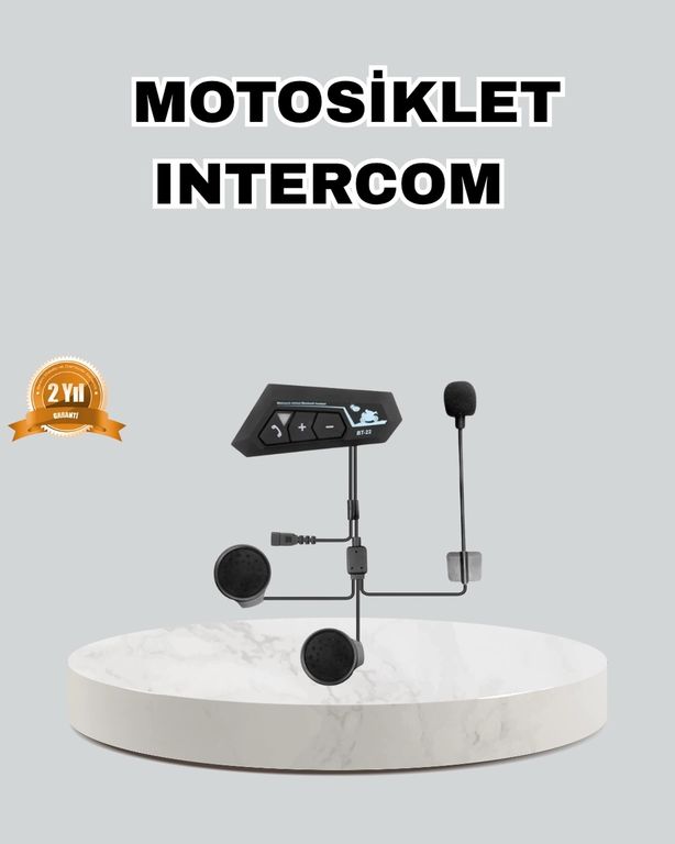 Diğer 122104741 Mey İthalat Motosiklet Kaskı İçin Bluetooth Kulaklık Kablosuz, Mikrofonlu, Gürültü Azaltmalı Bt22