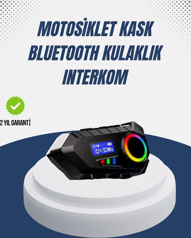 Diğer 122104783 Mey İthalat Kablosuz Bluetooth İnterkom Ip65 Suya Dayanıklı 40Mm Hd Ses Ve 40 Saat Pil