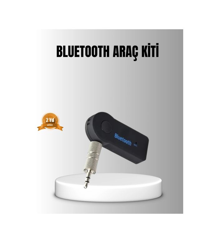 Diğer 122105214 Mey İthalat Bluetooth Aux Araç Kiti Eller Serbest Müzik Çalar Dahili Mikrofonlu