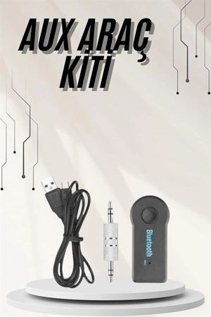 Diğer 122105264 Mey İthalat Yeni Nesil Bluetooth Aux Araç Kiti Siyah Tv Tablet Telefon Araç Araba