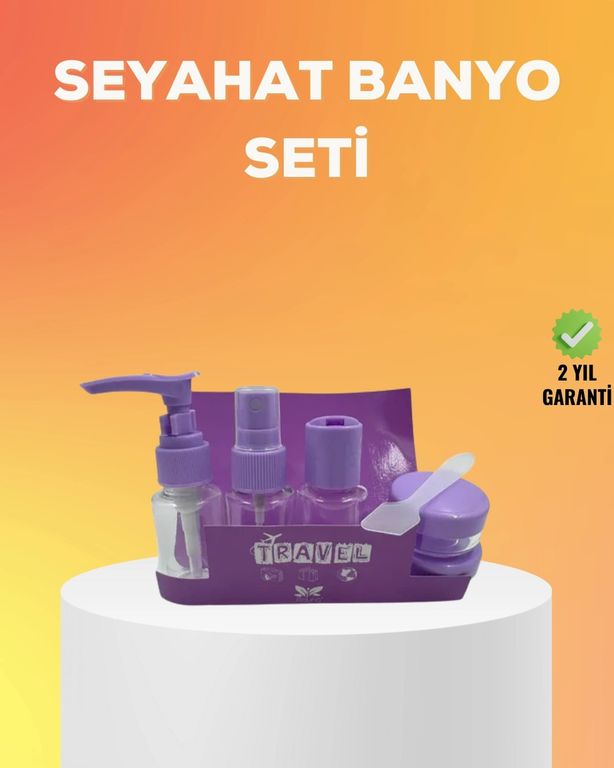 Diğer 122118729 Mey İthalat Seyahat Bakım Seti 5 Parça Sızdırmaz Şeffaf Kapaklı 30Ml