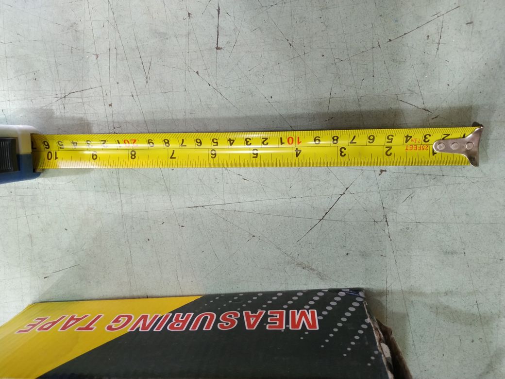 Diğer 12333493 7.5 Metre Çelik Kalın Şerit Metre 25 Mm İnch Ve Cm