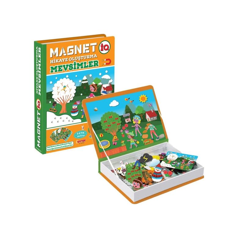 Diğer 123782960 Mey İthalat 1505 Dıytoy, Magnet Hikaye Oluşturma - Mevsimler / +3 Yaş