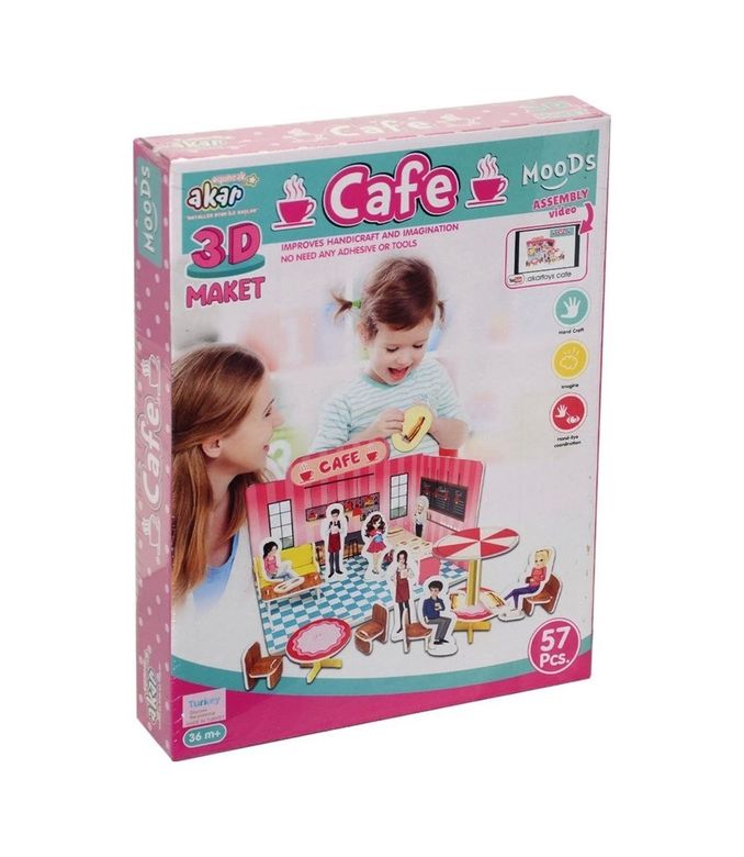 Diğer 124869395 Mey İthalat Cafe Maket 3 Boyutlu Puzzle