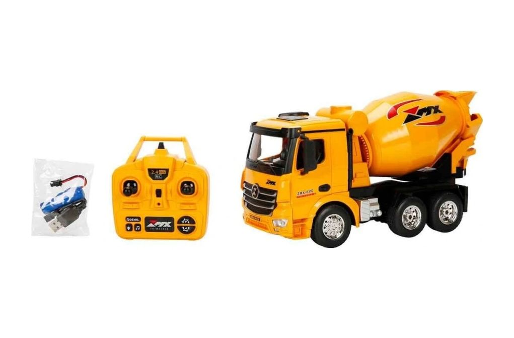 Diğer 124972222 Mey İthalat 5084 İş Makinesi 1 18 Beton Mikseri Ff 9Ch 3 7V Usb 2 4 Ghz Sesli Işı