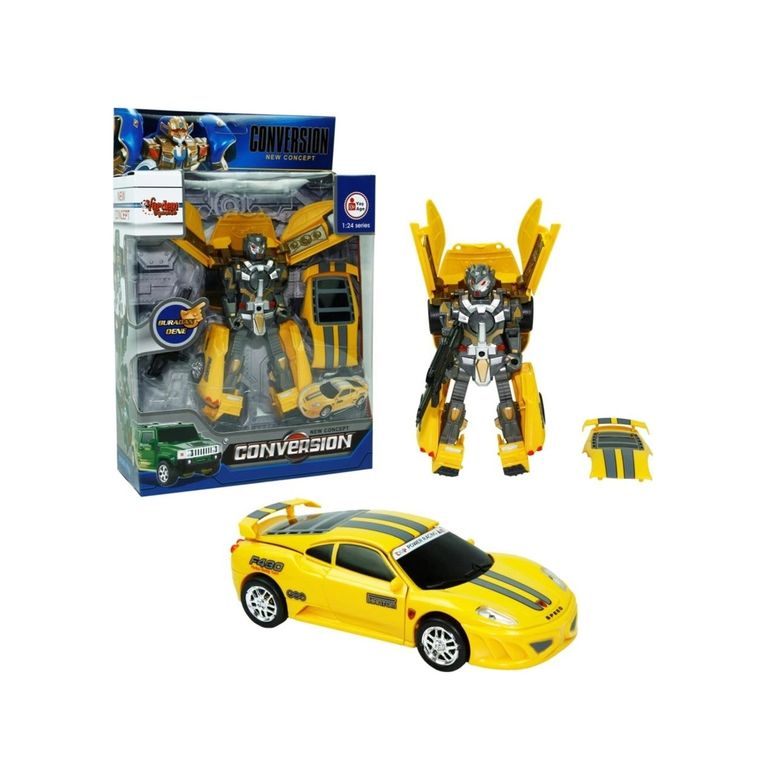 Diğer 124977113 Mey İthalat Hw-899-1-2-5 Kut. Dönüşebilen Robot Jeep 1:24 -Vrd Kırmızı