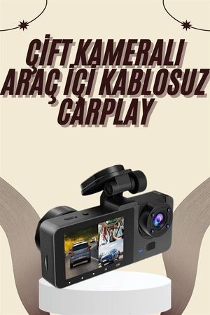 Diğer 125022587 Mey İthalat Gece Görüşlü Dvr 3 Lensli Araç İçi Sürüş Kamerası Video Kaydedici