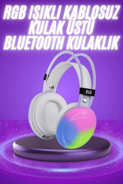 Diğer 125047293 Mey İthalat 2025 Model Bluetooth Kulaklık Kulak Üstü Kablosuz Uzun Ömürlü Unısex Çok Renkli