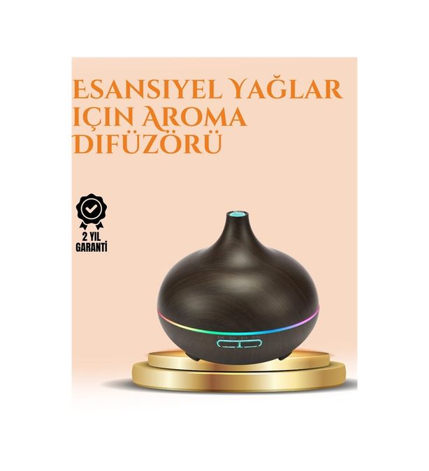 Diğer 125052517 Mey İthalat 550 Ml Ultrasonik Yağ Difüzörü Ve Soğuk Buhar Nemlendirici Çok Renkli