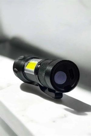 Diğer 125056743 Mey İthalat Şarjlı Metal Zoomlu El Feneri Işıldak Led Işık Taşınabilir El Lambası