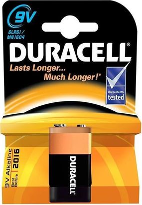 Diğer 125077132 Mey İthalat Duracell 9 Volt Alkalin Pil