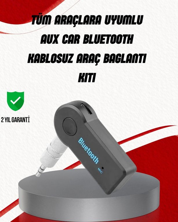 Diğer 125224910 Mey İthalat Eller Serbest Özellikli Bluetooth Aux Araç Kiti