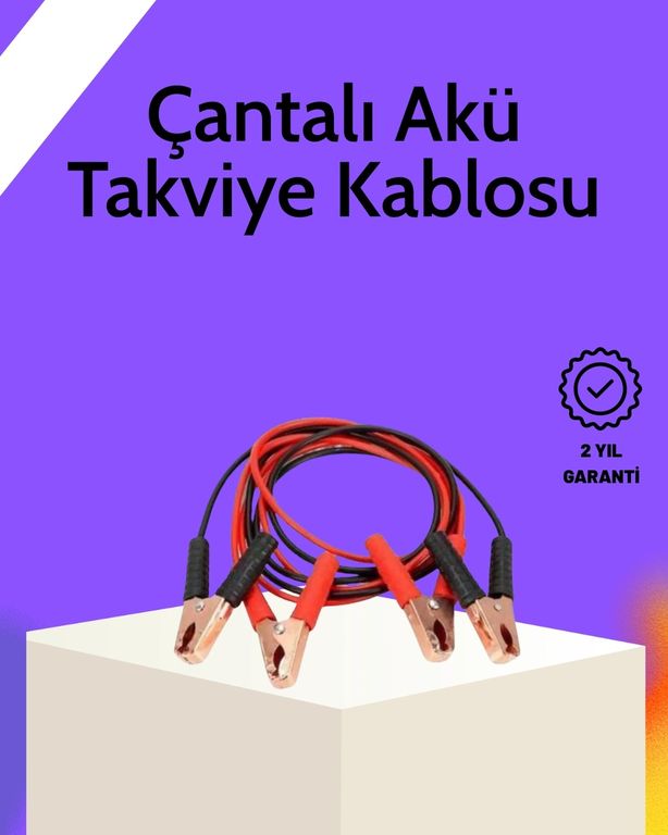 Diğer 125225158 Mey İthalat Akü Takviye Kablosu 1200A İzoleli Büyük Maşalı 2M Dayanıklı