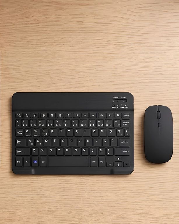 Diğer 125891483 Mey İthalat Sessiz Tuşlu Kablosuz Klavye Mouse Seti Çoklu Cihaz Uyumlu