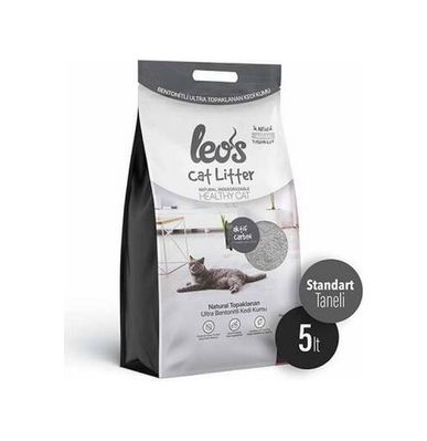 Diğer 126483200 Cat Litter Grey Aktif Karbonlu Bentonit Kedi Kumu 5 Lt