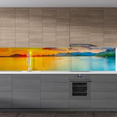 Diğer 126591725 Mutfak Tezgah Arası Folyo Kaplama Folyosu Deniz Dağ 60X200 Cm