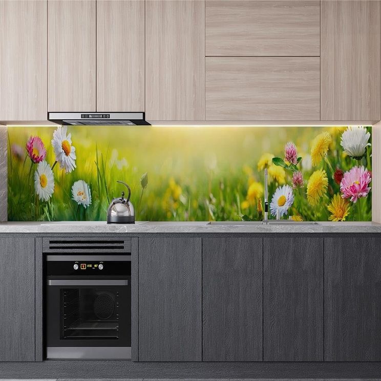 Diğer 126592057 Mutfak Tezgah Arası Folyo Kaplama Folyosu Papatyalar 60X200 Cm