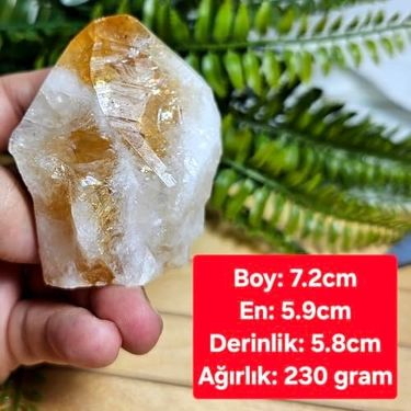 Diğer 126592748 Ham Sitrin Doğal Taş Diş Sarı, Hs5