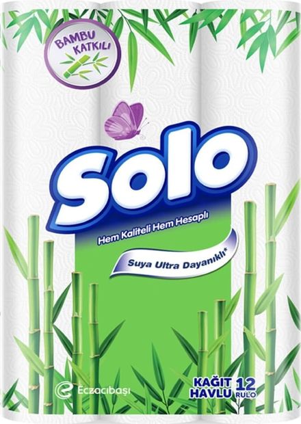 Diğer 126592831 Solo Bambu Katkılı Kağıt Havlu 12'li