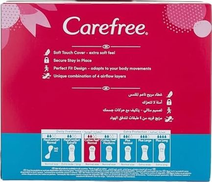 Diğer 126592886 Carefree Normal Parfümsüz 100'lü Günlük Ped