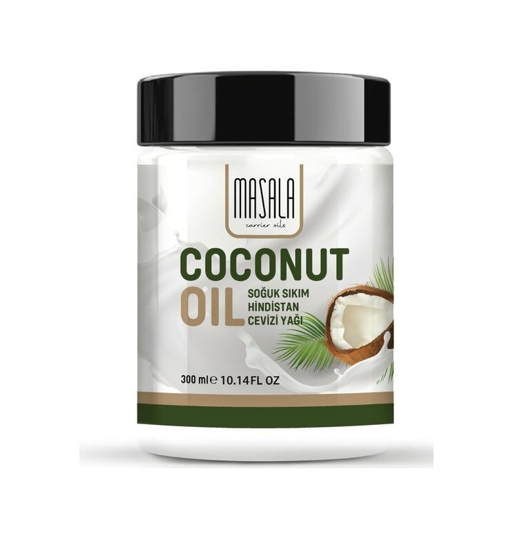 Diğer 126592947 Masala Hindistan Cevizi Yağı 300 Ml - Soğuk Pres Coconut Oil - Cold Pressed