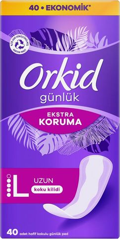 Diğer 126593582 Orkid Günlük Ped Koruma Uzun 40 Adet Ped
