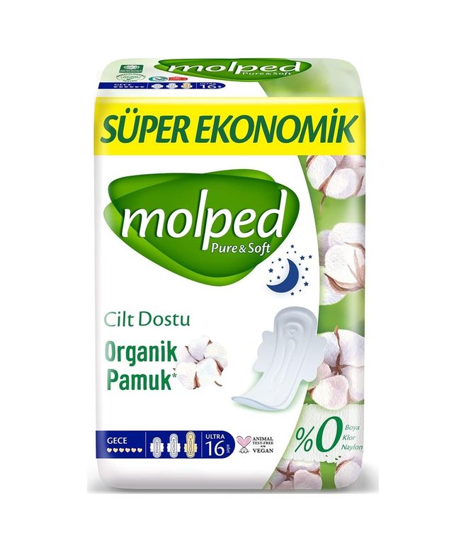 Diğer 126593695 Molped Pure Soft Süper Ekonomi Gece 16 Lı