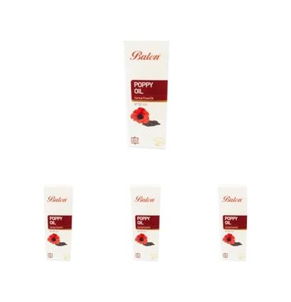 Diğer 126594153 Balen Haşhaş Yağı Soğuk Pres 4 Paketi