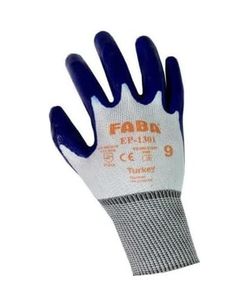 Diğer 126595887 Faba Ep-1301 Nitril Kaplı Polyester Eldiven Xl