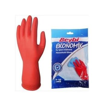 Diğer 126596592 Beybi Ekonomik Bulaşık Eldiveni L Beden 9-9,5