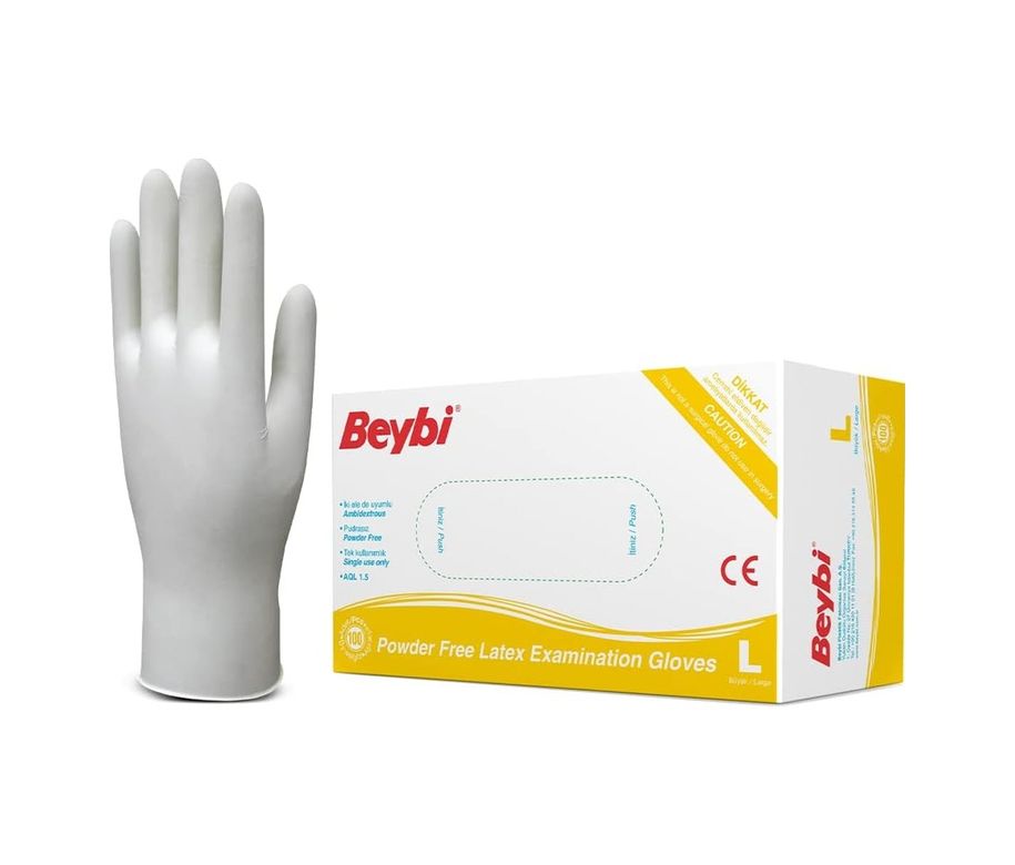 Diğer 126597226 Pudrasız Lateks Eldiven Large Beden