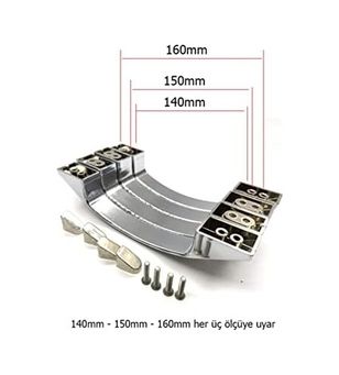 Diğer 126597919 Cam Duşakabin Ay Kulp 140Mm 150Mm Veya 160 Mm 2 Kapaklık Ayk-02